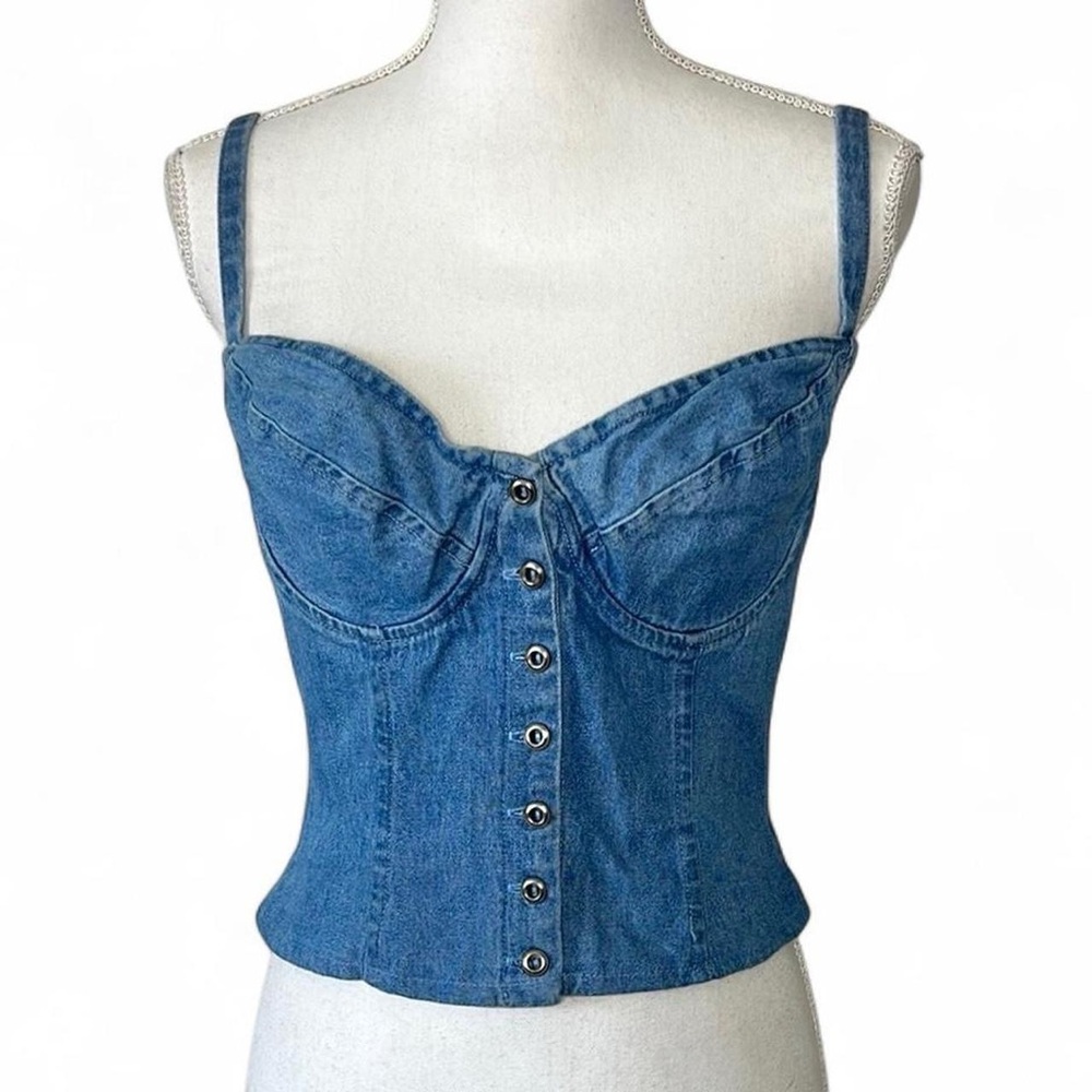 Vintage Moda International Denim Bustier